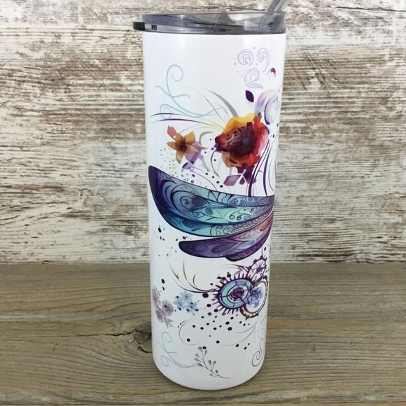 Dragon Fly 20 oz Skinny Tumbler - Picture 4 of 5